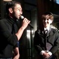 Steve Jobs Siwon dan Charlie Chaplin leeteuk di Pesta Halloween SMTown