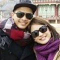 Selfie Glenn Alinskie dan Chelsea Olivia di Korea Selatan