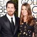Christian Bale dan Sibi Bale di Red Carpet Golden Globes Awards 2016