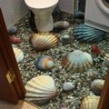 Batu Koral dan Kerang Bisa Jadi Penghias Lantai