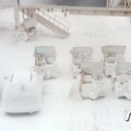 Salju Tebal Selimuti Bandara Pulau Jeju