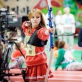 Jimin AOA di Lomba Panahan 'Idol Star Athletics Championships 2016'