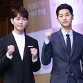 Onew SHINee dan Song Joong Ki di Jumpa Pers Drama 'Descendants of the Sun'