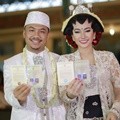 Ari Pujianto dan Ratu Felisha Usai Akad Nikah