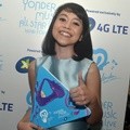 Lesti Andryani di Peluncuran Aplikasi Yonder Music