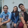 Lionil Hendrik, Amanda Rawles dan Ricky Cuaca di Acara Nonton Bareng Film 'I Love You from 38000 Ft'