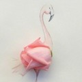 Bunga Mawar Diubah Jadi Flaminggo Cantik
