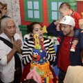 Acara Tiup Lilin Ulang Tahun ke-1 Rafathar