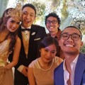 Uus dan Gilang Bhaskara Hadir di Pernikahan Gilang Dirgahari dan Adiezty Fersa