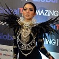 Syahrini Hadiri HUT Global TV 'Amazing 14'
