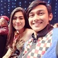 Felicya Angelista dan Immanuel Caesar Hito di Bangku Penonton