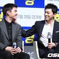 D.O. EXO dan Jo Jung Suk di Press Conference Film 'Hyung'
