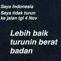 Tak Ikut Demo, Lebih Baik Diet