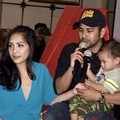 Nagita Slavina dan Raffi Ahmad di Konferensi Pers Film 'Rafathar'