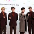 EXO tampil bak model di Red Carpet MelOn Music Awards 2016