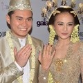 Vicky Kharisma dan Acha Septriasa Usai Akad Nikah