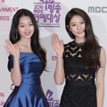 Lee Soo Min dan Kim Sae Ron di Red Carpet MBC Entertainment Awards 2016