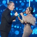Rick Price dan Syahrini di Acara HUT Indosiar ke-22