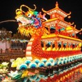 Kapal Lampion Naga Ramaikan Perayaan Imlek 2017 di Jiangxi, Tiongkok Tenggara