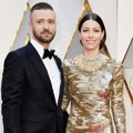 Justin Timberlake Ditemani Sang Istri Jessica Biel di Red Carpet Oscar 2017