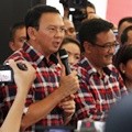 Basuki Tjahaja Purnama dan Djarot Saiful Hidayat Sambangi Posko Rumah Lembang Usai Mencoblos