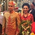 Kedatangan Kezia Karamoy dan Axcel Narang Dimeriahkan Tarian Tradisional Dayak