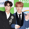 Jackson GOT7 dan Leeteuk SuJu di Red Carpet Asia Song Festival 2017