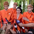 Usai melangsungkan prosesi siraman, Presiden Jokowi menggelar jumpa pers.