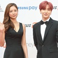 Lee Tae Im dan Leeteuk Super Junior di Red Carpet Asia Artist Awards 2017