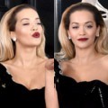 Rita Ora memilih model gaun polos yang mengekspos paha mulusnya. Seksi bukan?