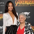 Zoe Saldana hadir di global premiere film 'Avengers: Infinity War'.