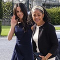 Meghan Markle dan ditemani sang ibu, Doria, terlihat sampai di lokasi pernikahan