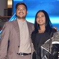 Ahmad Abdul dan Maria Simorangkir di Konferensi Pers Indonesia Idol