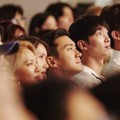 Hyoyeon, Yoona SNSD bersama Siwon SuJu dan Jungmo TRAX serius mengikuti jalannya SMTOWN Workshop Pyeongchang 2018.