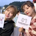 Wendy dan Seulgi Red Velvet di SMTOWN Workshop Pyeongchang 2018.