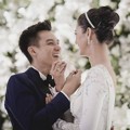 Baim Wong dan Paula Verhoeven Suap-suapan di Resepsi Pernikahan