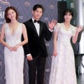 Jaekyung, Ha Jun dan Shin Eun Soo Wakili Drama 'Bad Papa' di Red Carpet MBC Drama Awards 2018