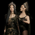 Karina aespa dan Model Jang Yoon Ju  di Teaser Single 'Black Mamba'