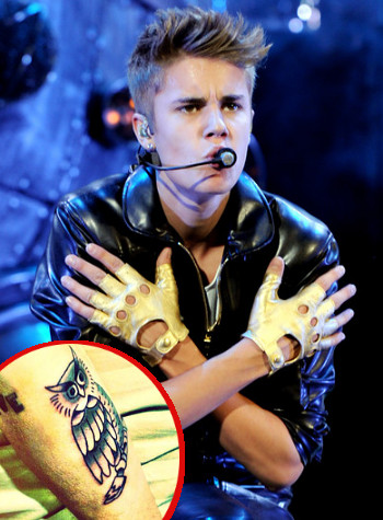 Justin Bieber Pamer Tato Gambar Burung Hantu Kabar Berita