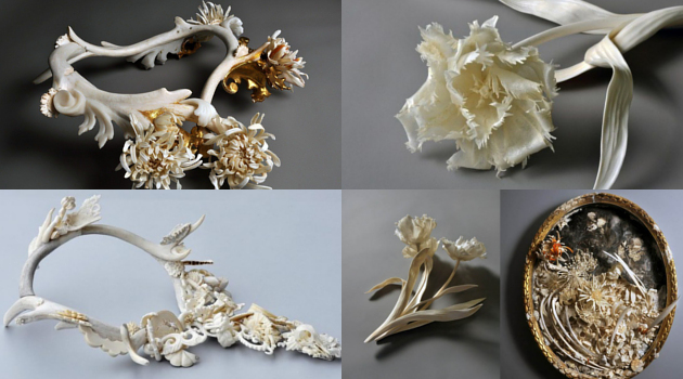 Seniman Ini Ukir Tulang Hewan Jadi Bunga Hingga Hiasan Dinding Seniman Ini Ukir Tulang Hewan Jadi Bunga Hingga Hiasan Dinding