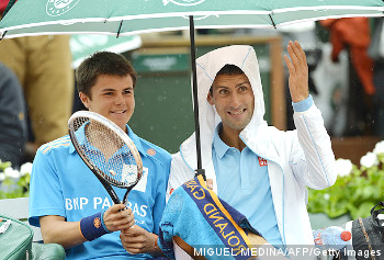 Inilah Sisi Lain Novak Djokovic Saat di Perancis Terbuka 2014