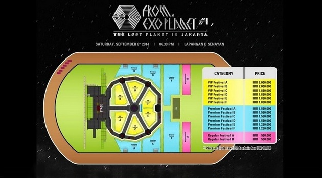 Ini Harga Tiket Dan Layout Konser Exo The Lost Planet In Jakarta