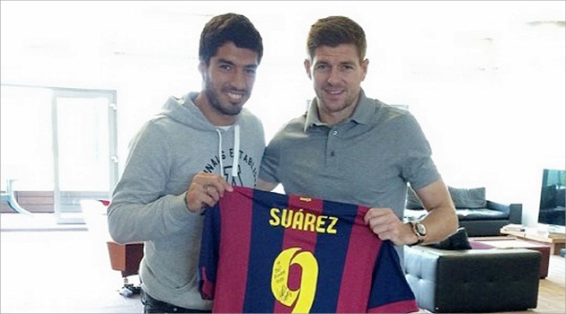 Oleh-Oleh Luis Suarez Untuk Steven Gerrard