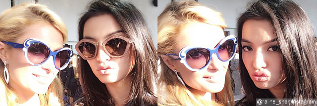 Raline Shah Pamer Selfie 'Duckface' Bareng Paris Hilton