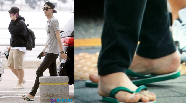 EXO Berangkat ke Thailand Sehun Kenakan Lagi Sandal  Jepit  