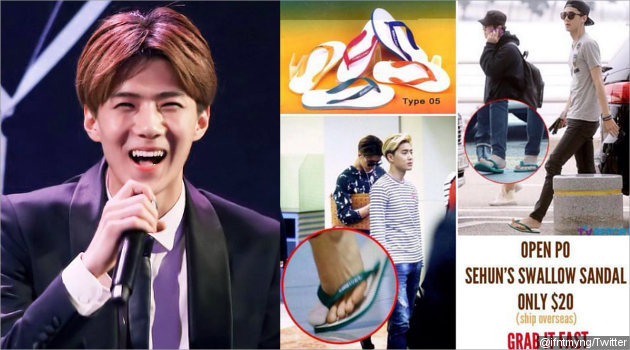 Dipakai Sehun EXO, Sandal Jepit Kini Dihargai Rp 200 Ribu