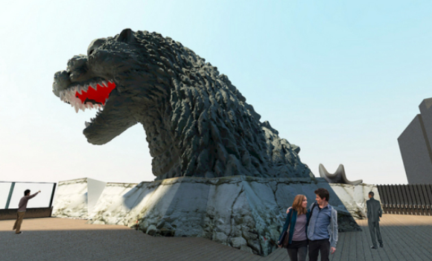 Patung Kepala Godzilla Raksasa Siap 'Teror' Tokyo Tahun Depan