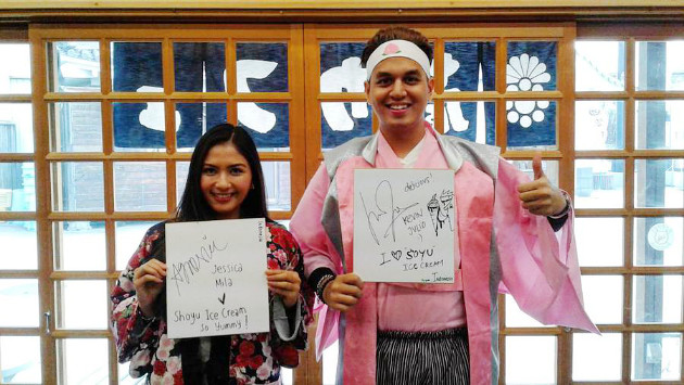 Keliling Jepang, Jessica Mila-Kevin Julio Pakai Kimono di 'Celebrity on Vacation'