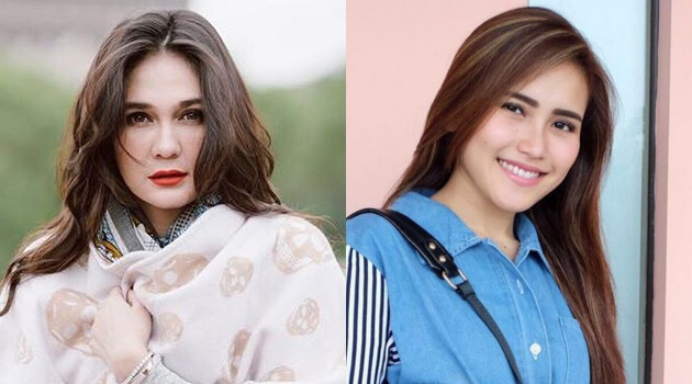 Hasil gambar untuk luna maya dan ayu ting ting