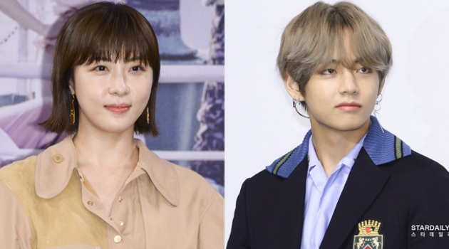 Dukung Album Baru BTS, Netter Kaget Ha Ji Won Akrab dan Jalan Bareng V